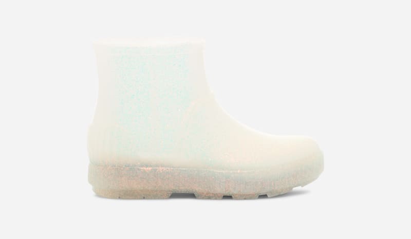 UGG Kids' Drizlita Glitter Synthetic Rain Boots in Glitter Glam