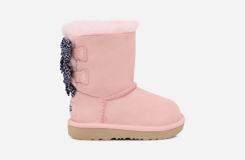 UGG Bailey Bow Squiggles Boot in Pink