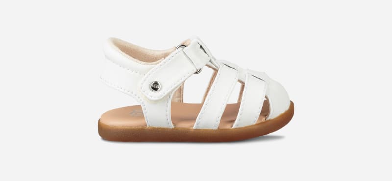 UGG® Kolding-sandaal voor kinderen  in White, Maat 20.5, Faux Leather