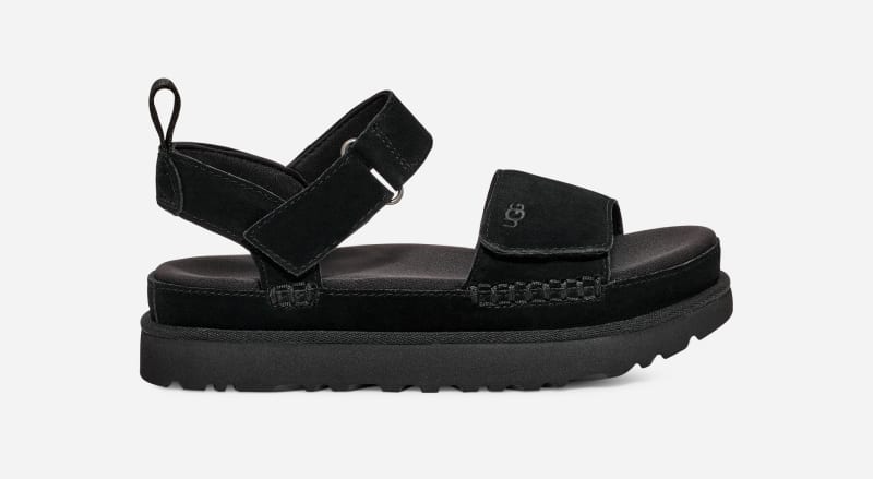 UGG® Goldenstar-sandaal voor dames  in Black, Maat 40.5, Suede