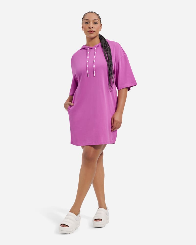 UGG Kassey Hooded T-Shirt Dress for Women in Pink