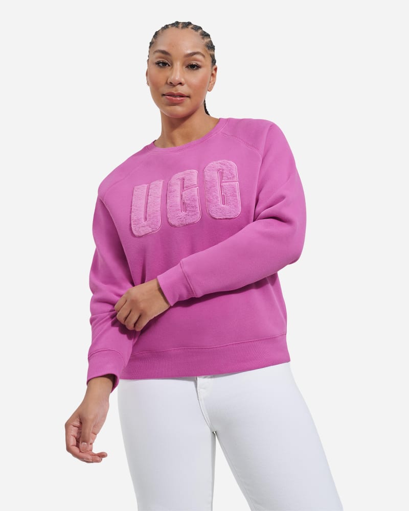 UGG Madeline Fuzzy Logo Crewneck Top for Women