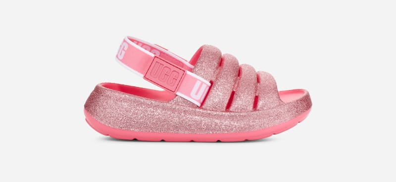UGG Kids' Sport Yeah Glitter Eva Sandals in Pink