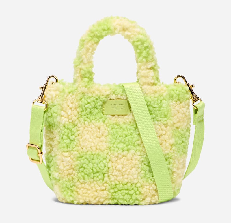 UGG Maribel Sherpa Mini Bag for Women in Honeycomb/Vibrant Green