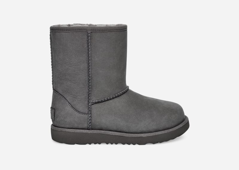 UGG Toddlers' Classic II Weather Short Leather Classic Boots in Grey