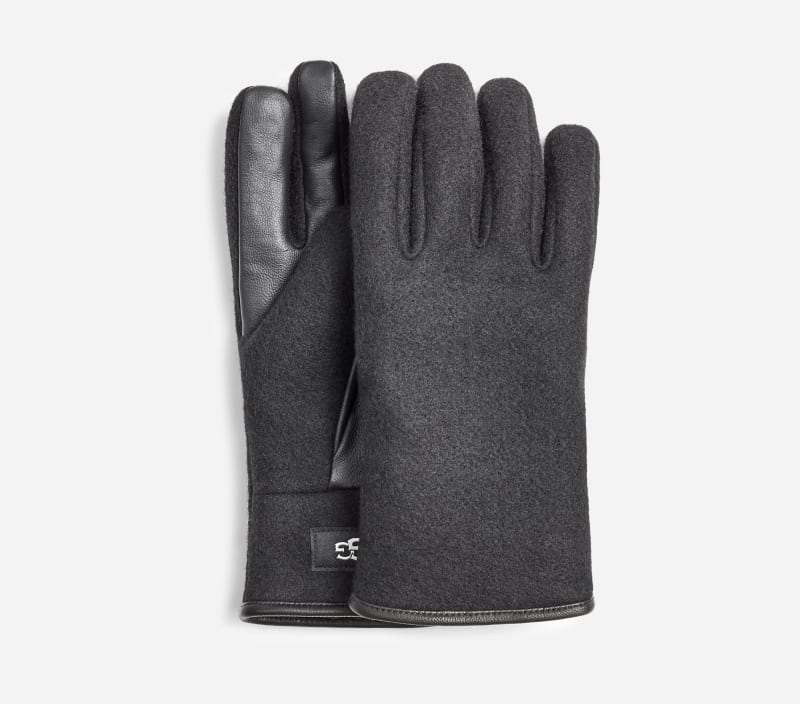 UGG Fabric Tech Glove for Men in Black