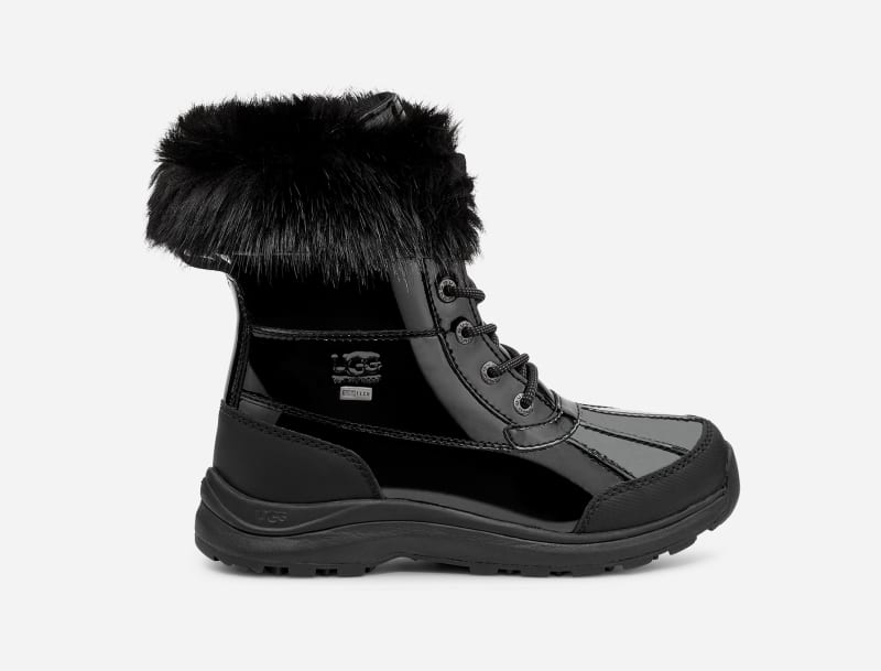 UGG Women's Adirondack Boot III Patent Leather Cold Weather Boots in Black