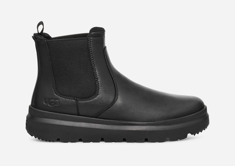 UGG Men's Burleigh Chelsea Leather/Waterproof Boots in Black