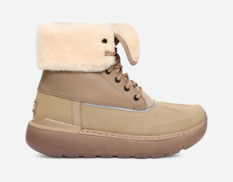 UGG Men's City Butte Leather/Waterproof Cold Weather Boots in Dune