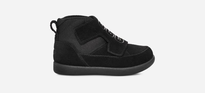 UGG Toddlers' Stryder Washable Suede/Textile Sneakers in Black