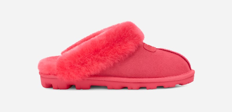 UGG Women's Coquette Durable Sheepskin Slipper in Pink Glow