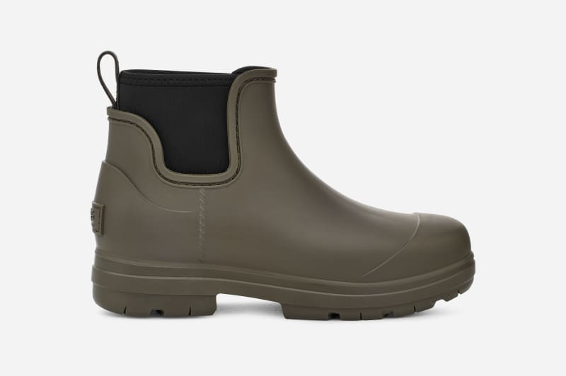 UGG Women's Droplet Synthetic/Textile Rain Boots in Forest Night