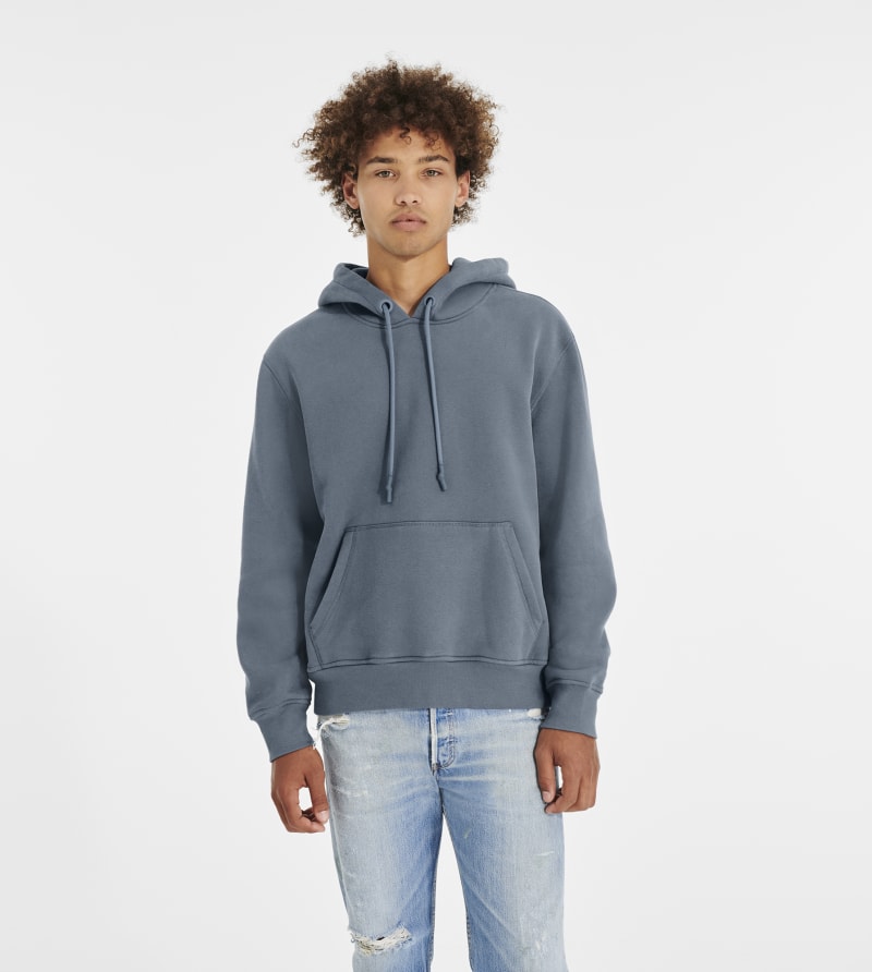 UGG Men's Charles Hoodie Cotton Blend in Pacific Blue