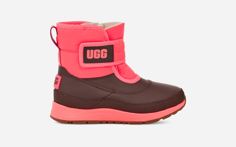 UGG Kids' Taney Weather Sheepskin Cold Weather Boots in Super Coral