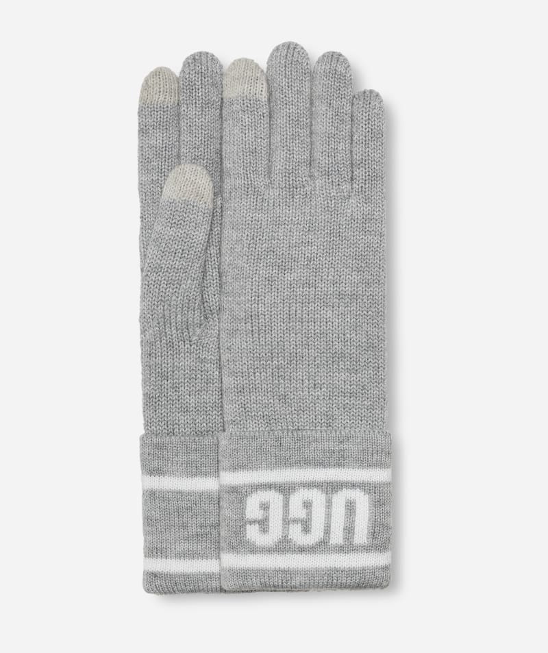 UGG Knit Glove With Logo Cuff