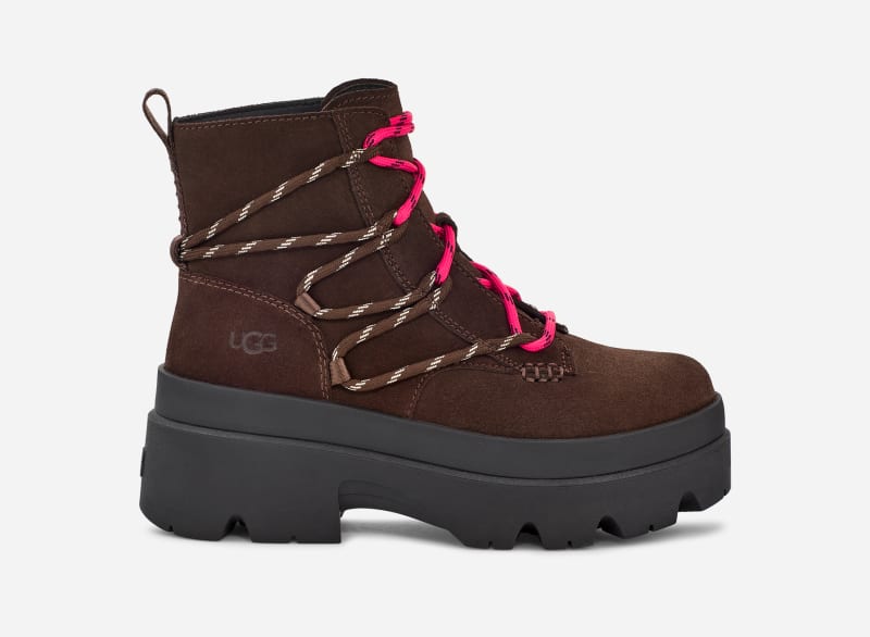 UGG Brisbane Lace Up Boot in Brown