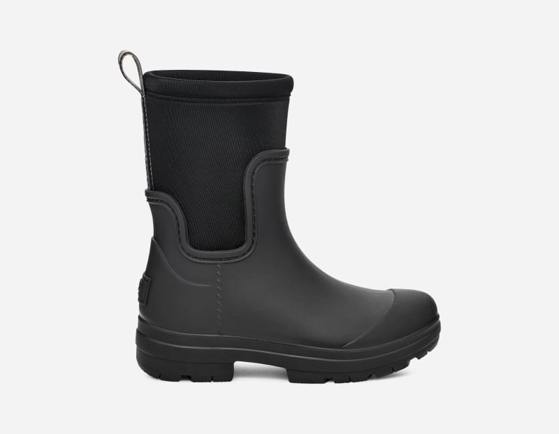 UGG Kids' Droplet Mid Synthetic/Textile Rain Boots in Black