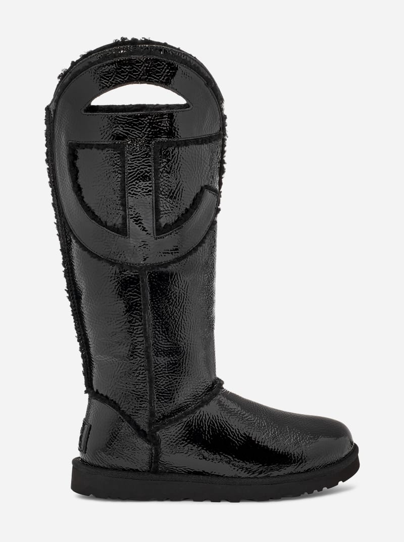 UGG x TELFAR Logo Tall Boot Sheepskin Classic Boots in Black