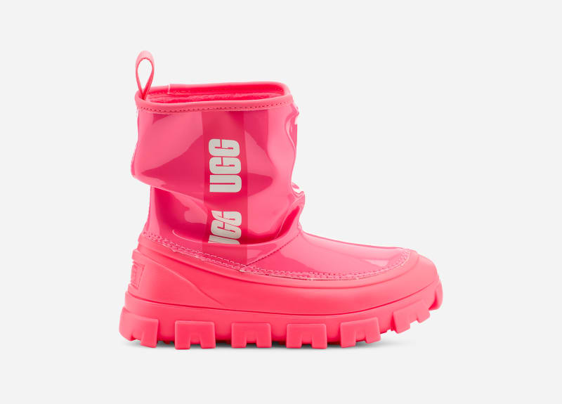 UGG Kids' Classic Brellah Mini Synthetic Classic Boots in Super Coral