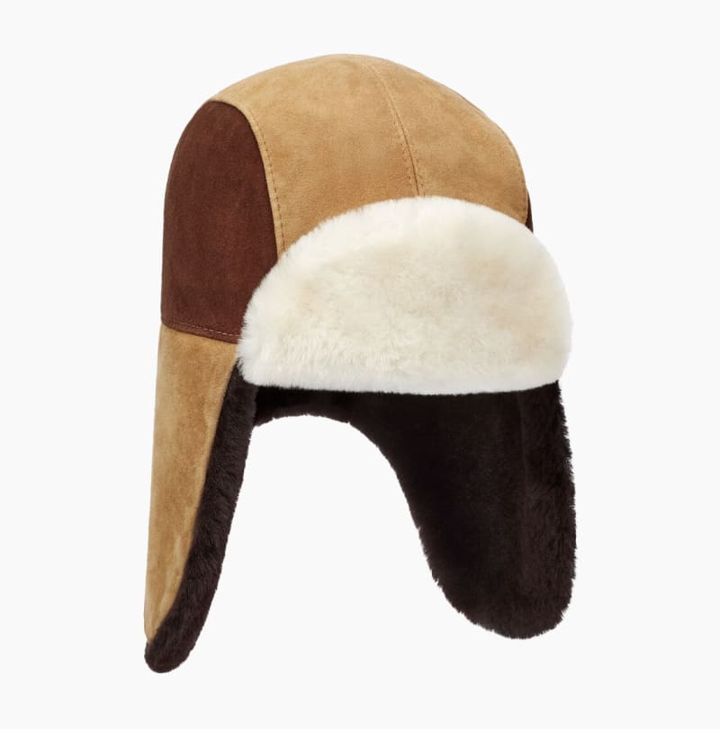 UGG Colorblock Sheepskin Trapper in Brown, Taille 4/6 YRS, Shearling product