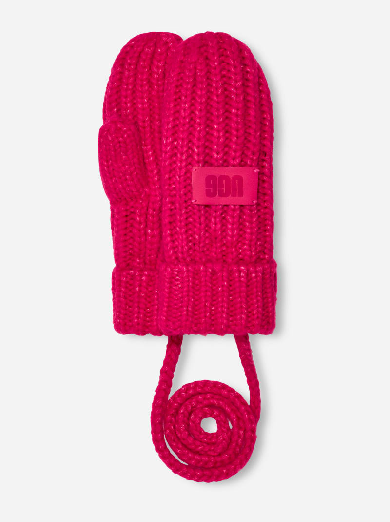 UGG Chunky Mitten in Cerise