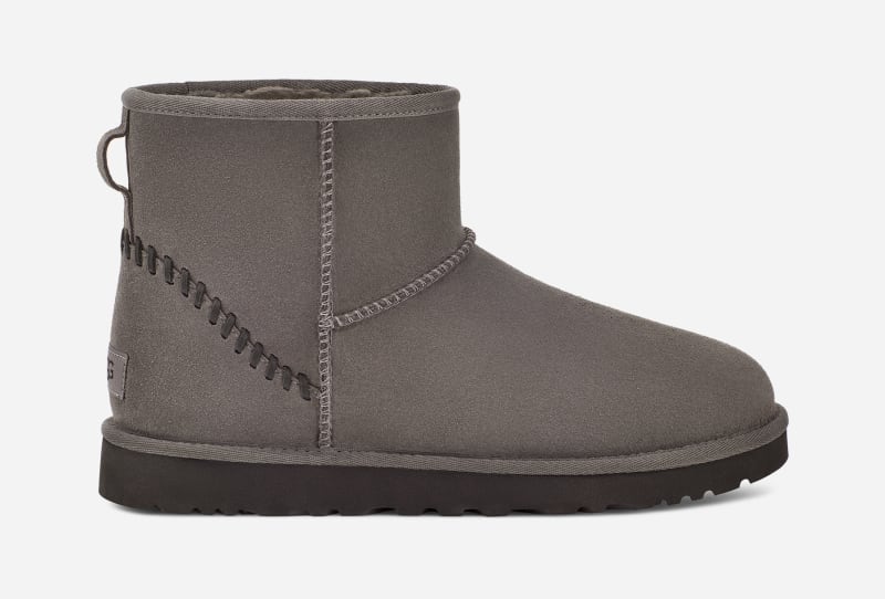 UGG Classic Mini Deco Suede Boot for Men in Grey