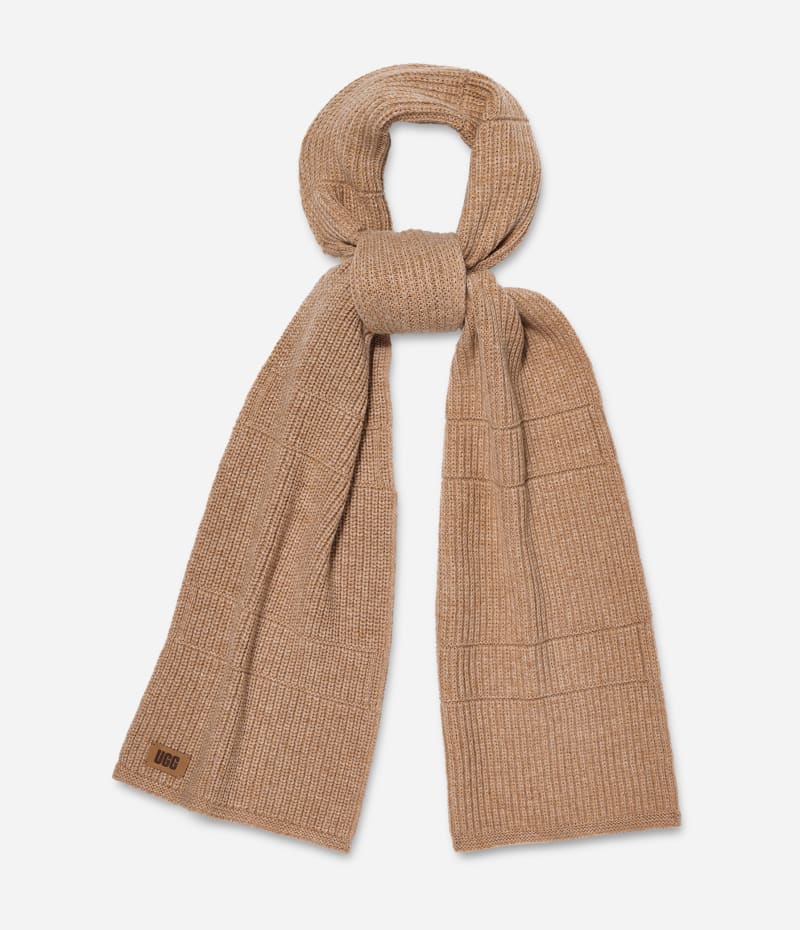 UGG Ribbed Scarf in Brown