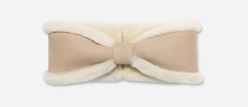 UGG Bow Headband pour Femme in Light Grey, Taille O/S, Shearling product
