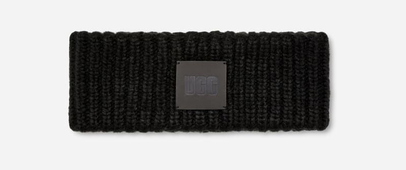 UGG Chunky Ribbed Headband in Black
