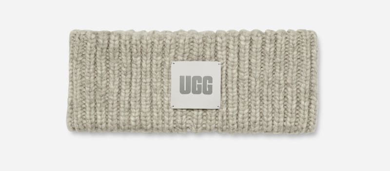 UGG Chunky Ribbed Headband in Grey