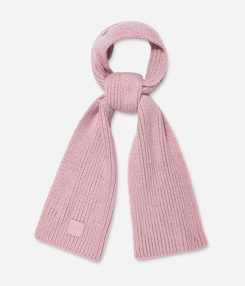 UGG Chunky Rib Knit Scarf for Women in Mauve