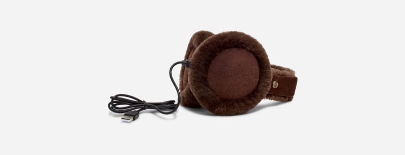 UGG W Sheepskin Bluetooth Earmuff in Brown