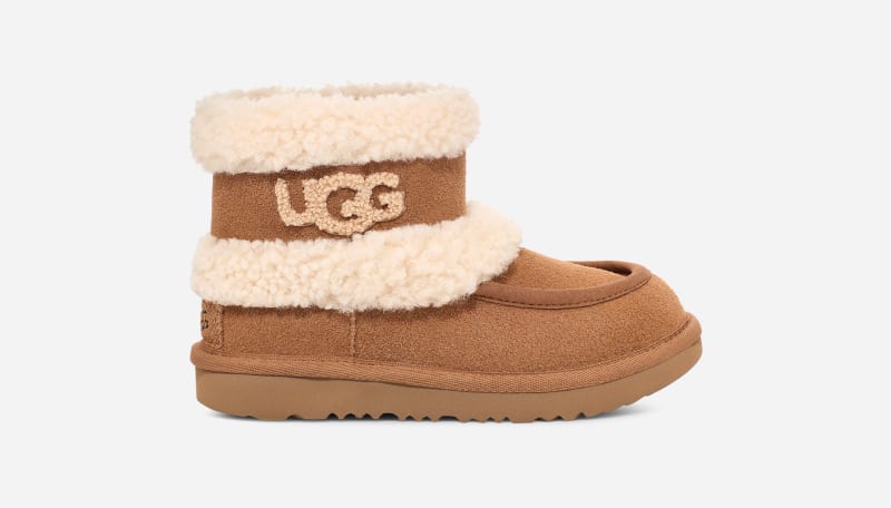 Kids' Ultra Mini Fluff Sheepskin/suede Classic Boots
