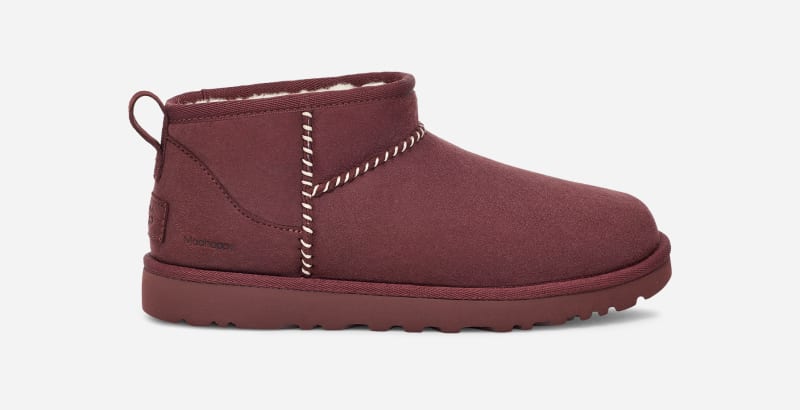 UGG X Madhappy Ultra Mini in Red, Taille 42, Cuir