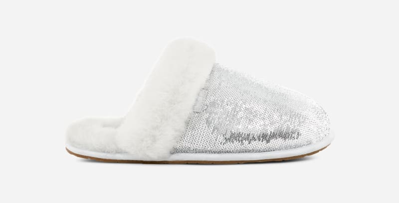 Women's Scuffette II Mirror Ball Sheepskin/suede/sequin Slippers