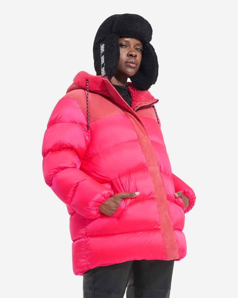 UGG Shasta Down Puffer Jacket in Pink Glow