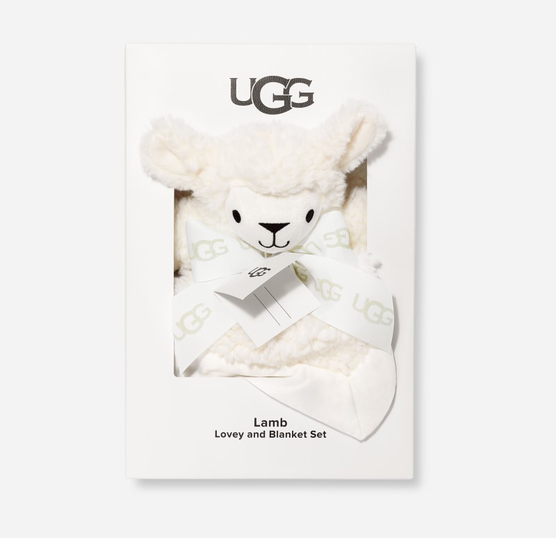UGG® Lamb Lovey en dekentje set in White, Maat NA, Polyester