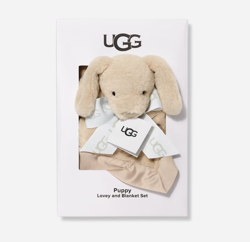UGG® Puppy Lovey and Blanket Set