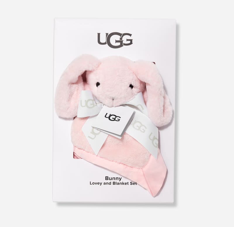 UGG® Pink Bunny and Blanket Set