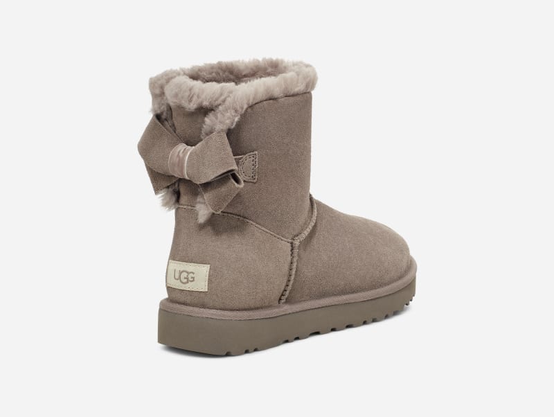 UGG® Mini Bailey Suede Bow Boot