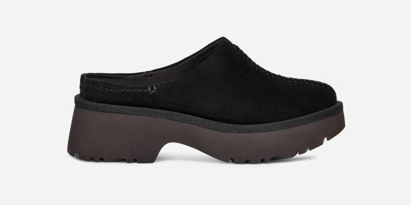 UGG® Women's New Heights Clog Suede Shoes in Black