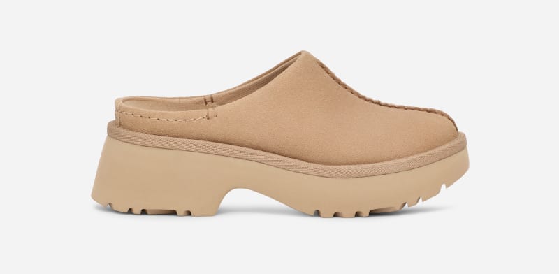 UGG® Women's New Heights Clog Suede Shoes in Sand