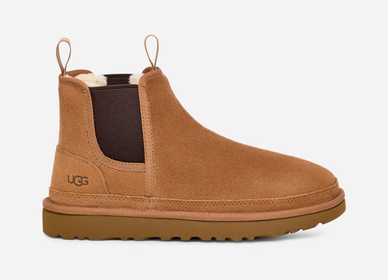 UGG® Men's Neumel Chelsea Suede Classic Boots in Chestnut