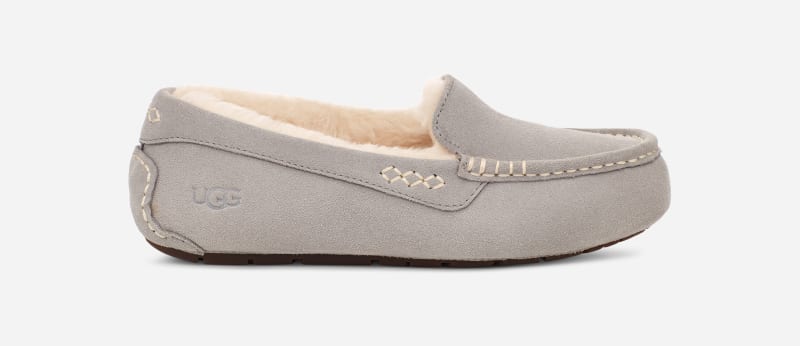 UGG® Ansley Pantoffels voor Dames in Light Grey, Maat 42, Leder