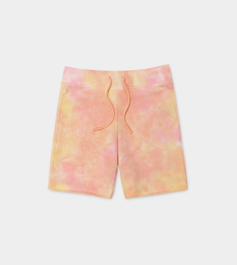 UGG Zahara Tie Dye Biker Short for Women in Sunset Tie Dye, Size Small, Polyester/Cotton