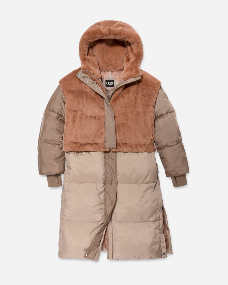 UGG® Keeley Conv Puffer Faux Fur Jacket