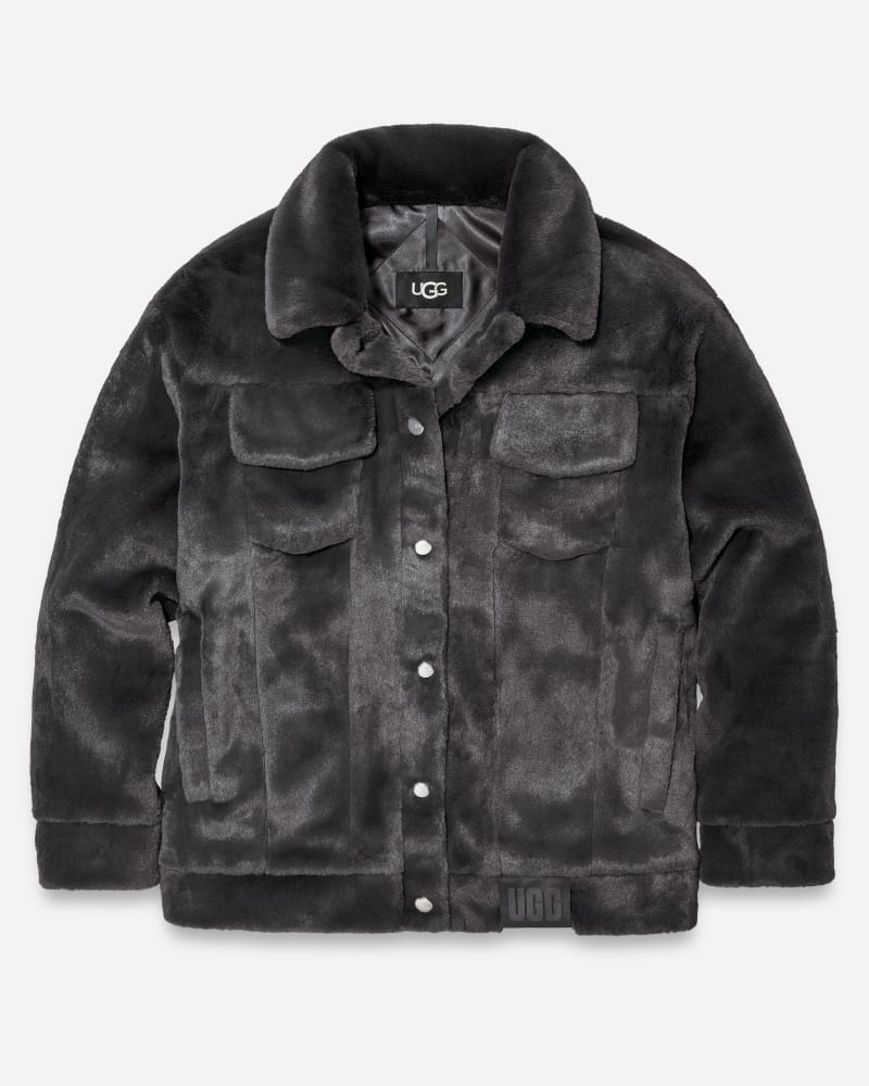 UGG® Frankie Faux Fur Trucker Jacket