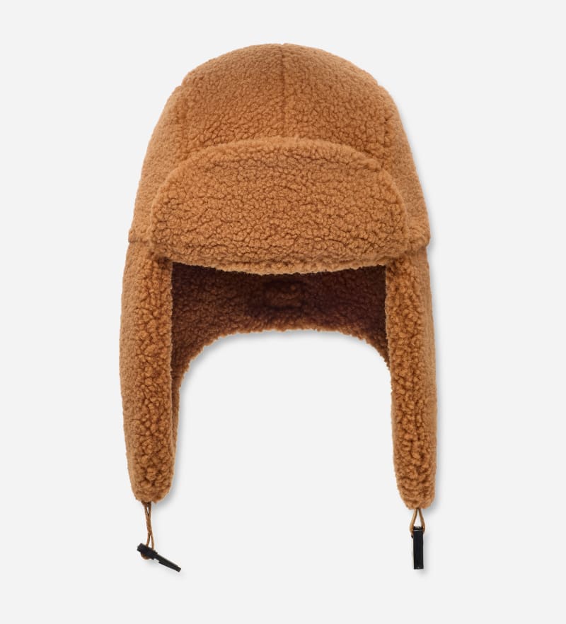 UGG fluff Trapper for Men in Brown, Size L/XL, Polyester/Leather