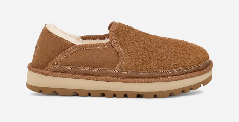 UGG Hayden Slip-On for Men in Brown, Size 8, Leather/Polyester/Wool