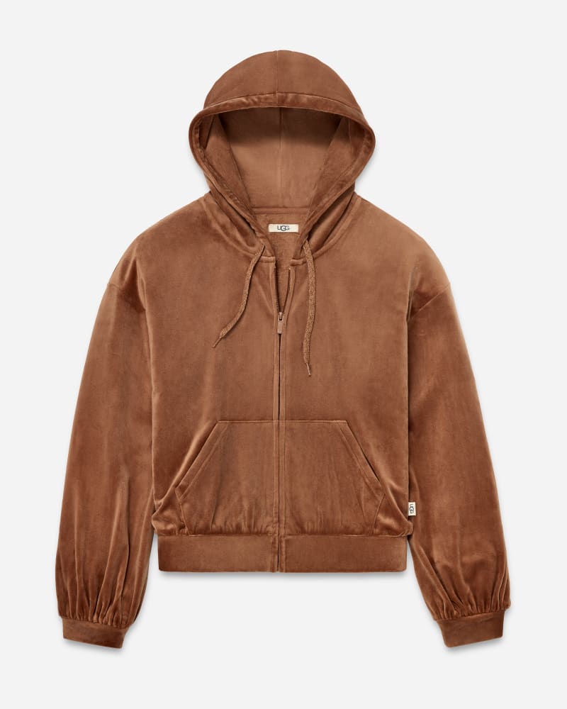 UGG Ashwood Zip Hoodie for Women in Cider, Size XS, Polyester